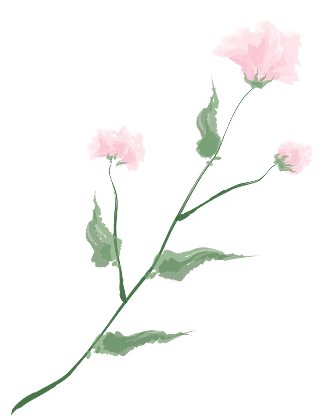 Decorative flowers left